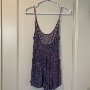 Floral Purple Romper